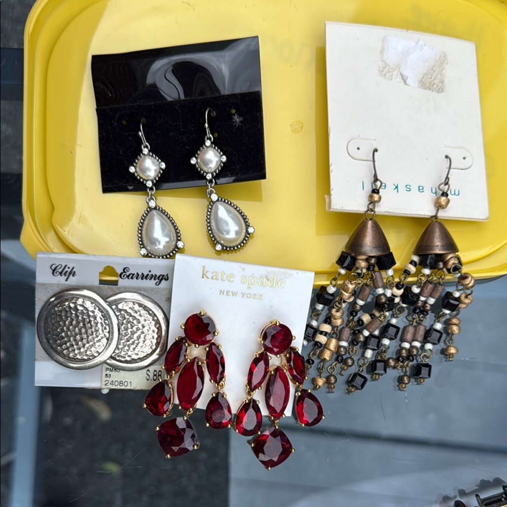 kate spade Red Chandelier Earrings